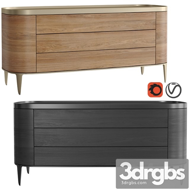 Poliform gentleman chest of drawers 2 3dsmax Download - thumbnail 1