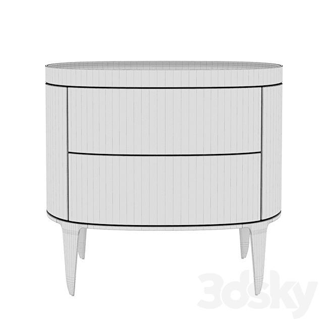 Poliform Gentleman Night Table 3DSMax File - thumbnail 4