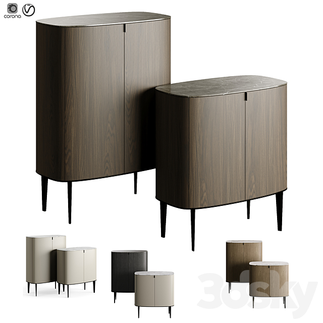 Poliform Italy Symphone Collection Cupboard 3DSMax File - thumbnail 1