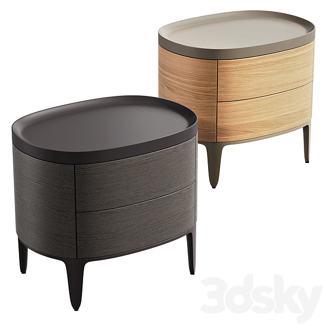 Poliform nightstand GENTLEMAN 3ds Max - thumbnail 1