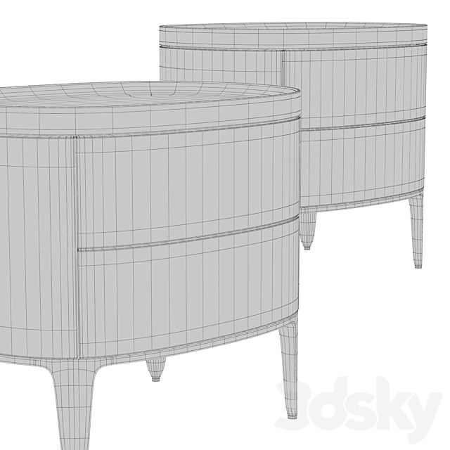 Poliform nightstand GENTLEMAN 3ds Max - thumbnail 3