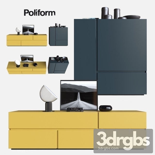 Poliform Sideboard 3dsmax Download - thumbnail 1