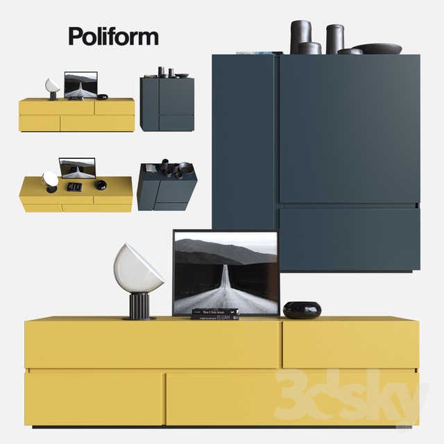 POLIFORM SIDEBOARDS FREE 3DS Max - thumbnail 3