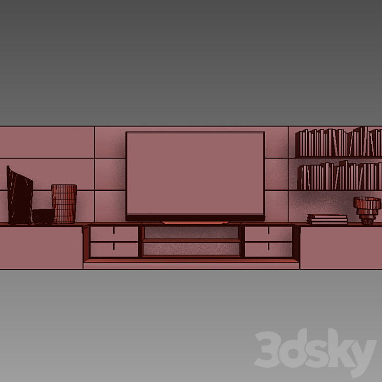 POLIFORM VARENNA SISTEMI GIORNO QUID 11 3DS Max - thumbnail 2