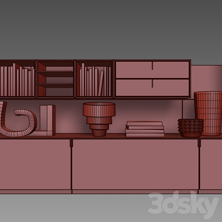 POLIFORM VARENNA SISTEMI GIORNO QUID 5 3DS Max - thumbnail 2