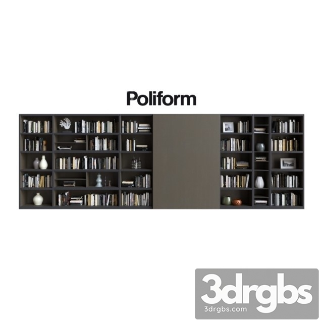 Poliform Wall System 17 3dsmax Download - thumbnail 1