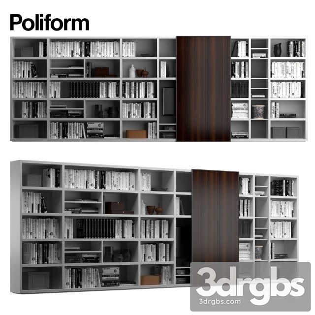 Poliform Wall System 6 3dsmax Download - thumbnail 1