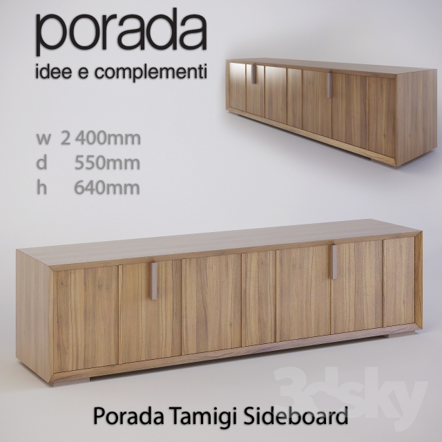 Porada Tamigi Sideboard 3DS Max - thumbnail 3