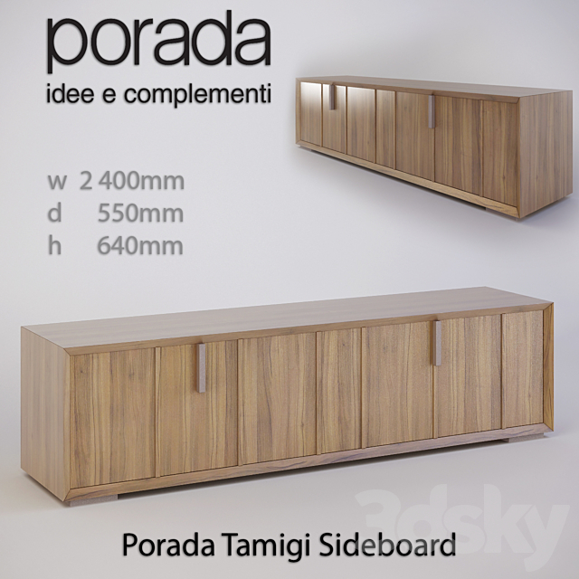 Porada Tamigi Sideboard 3DSMax File - thumbnail 1