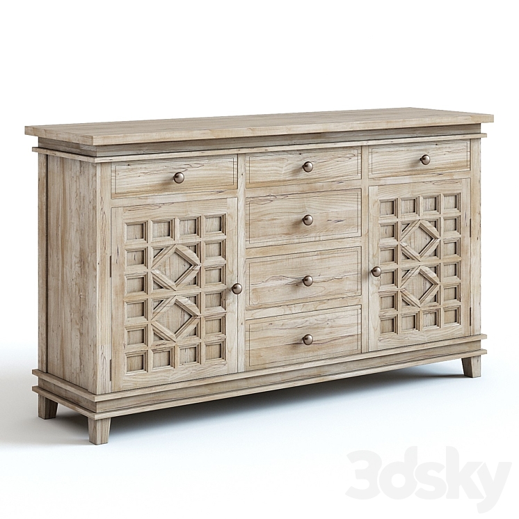 Pottery barn luella dresser 3DS Max - thumbnail 1