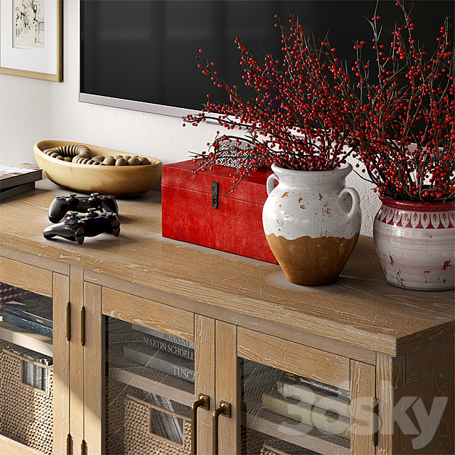 Pottery barn PARKER MEDIA CONSOLE 3DSMax File - thumbnail 2