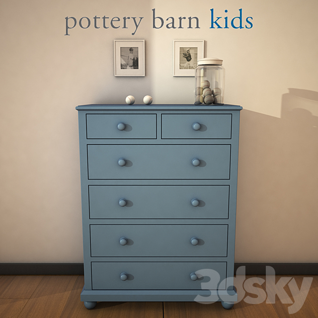 PotteryBarnKids-CatalinaDrawerChest 3DSMax File - thumbnail 2