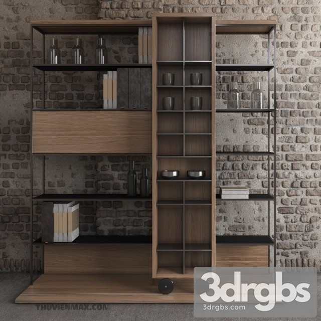 Punt Literatura Shelf 4 3dsmax Download - thumbnail 1