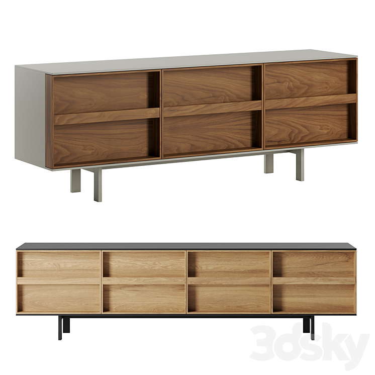 Ramblas sideboard by Miniforms 3DS Max Model - thumbnail 1