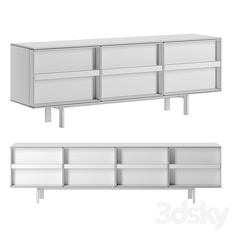 Ramblas sideboard by Miniforms 3DS Max Model - thumbnail 2