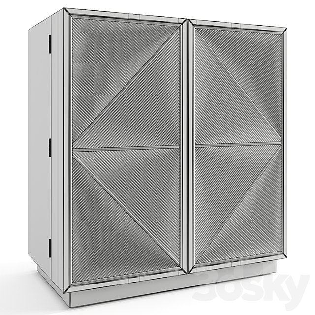 Rawson Bar Cabinet 3DS Max Model - thumbnail 4