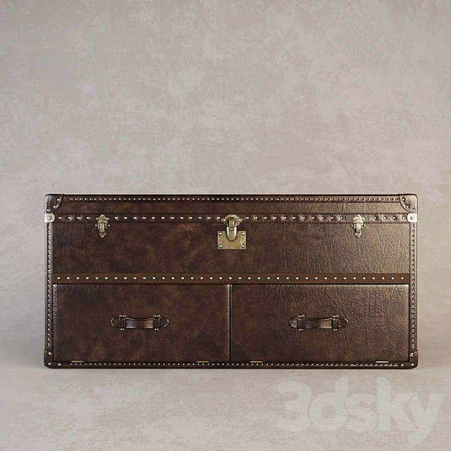 RH Mayfair Steamer Trunk Media 3DSMax File - thumbnail 1