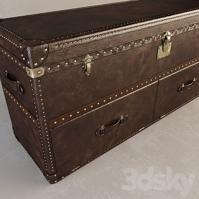 RH Mayfair Steamer Trunk Media 3DSMax File - thumbnail 2