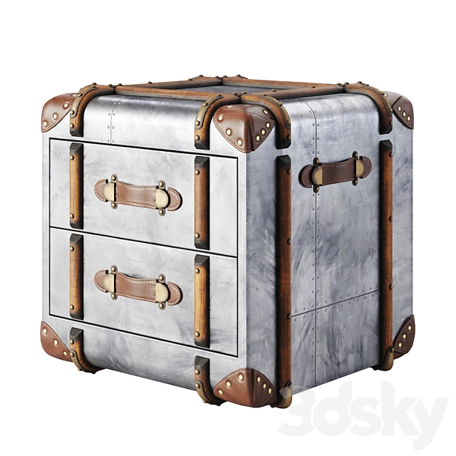 RH Richards Trunk 2-Drawer Cube 3DSMax File - thumbnail 1