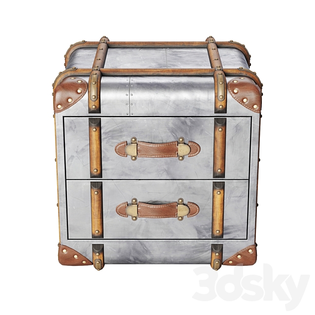 RH Richards Trunk 2-Drawer Cube 3DSMax File - thumbnail 2