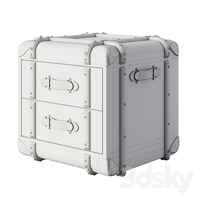 RH Richards Trunk 2-Drawer Cube 3DSMax File - thumbnail 5