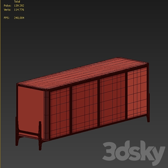 Rho chest of drawers from ARCHMEBEL 3DSMax File - thumbnail 5