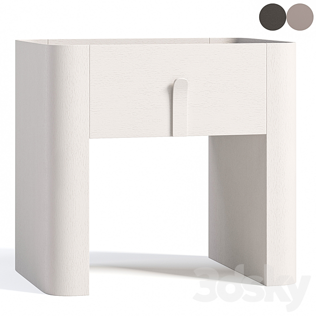 RIC Bedside table By Como Furniture 3ds Max - thumbnail 3