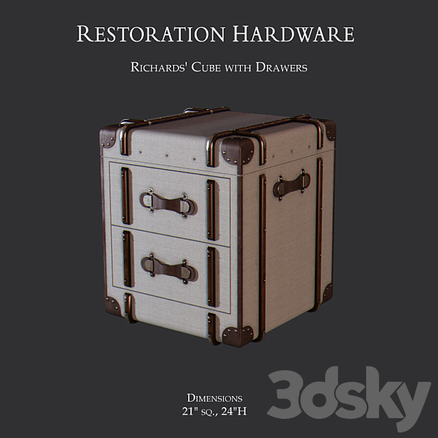 Richards ‘ Cube with Drawers 3ds Max - thumbnail 1