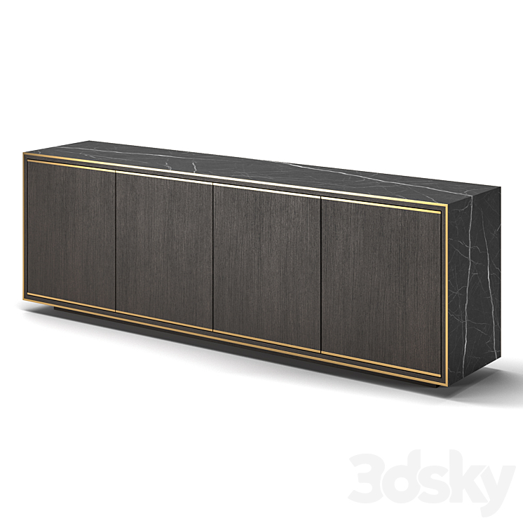 Rick Sideboard Marble by Laskasas 3DS Max - thumbnail 2