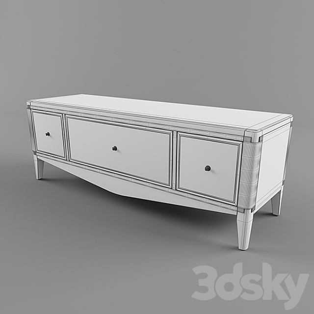 Roche Bobois Claridge Tv Unit 3DS Max Model - thumbnail 3