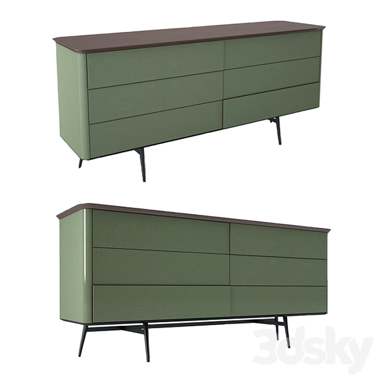 Roche Bobois Octet Dresser 3DS Max - thumbnail 1