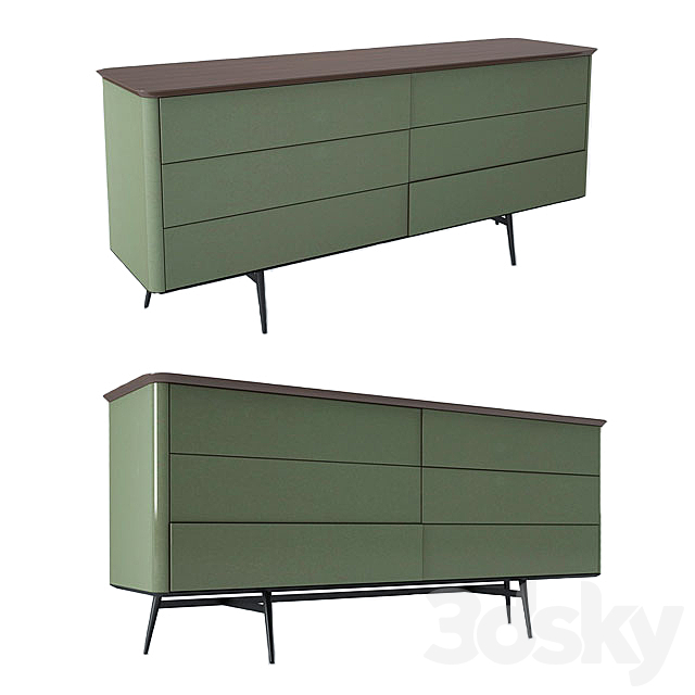 Roche Bobois Octet Dresser 3DSMax File - thumbnail 1