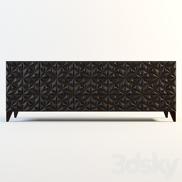 Roche Bobois ROSACE sideboard 3DSMax File - thumbnail 1