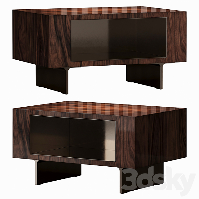 ROGER NIGHTSTAND MINOTTI 3ds Max - thumbnail 1