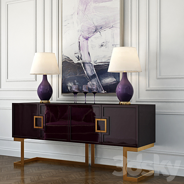 Rosewood Buffet 3DSMax File - thumbnail 1