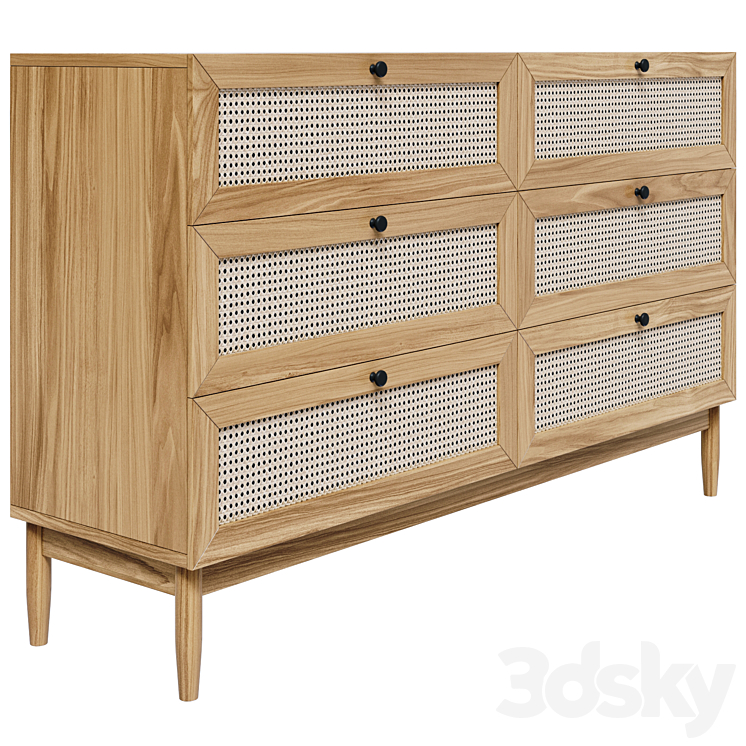 Roshal Chest of drawers 3DS Max Model - thumbnail 1