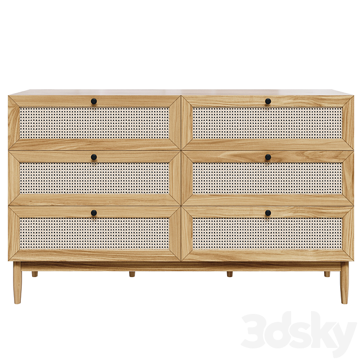 Roshal Chest of drawers 3DS Max Model - thumbnail 2