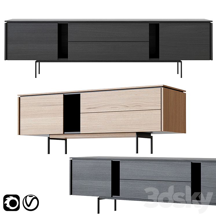 Salu TV Cabinets by Softrend 3DS Max Model - thumbnail 1