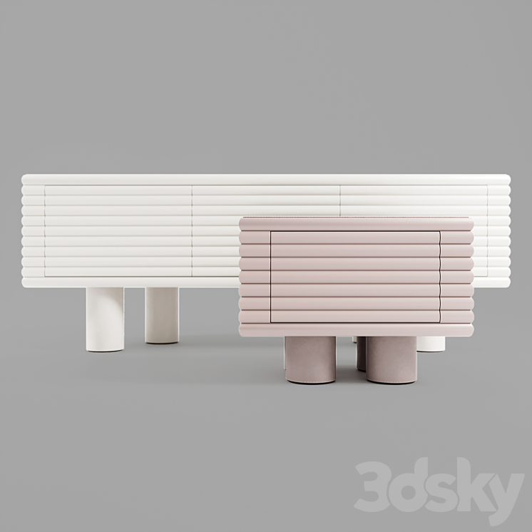 Scala Sideboard & Scala Chest of Drawers 3DS Max - thumbnail 1