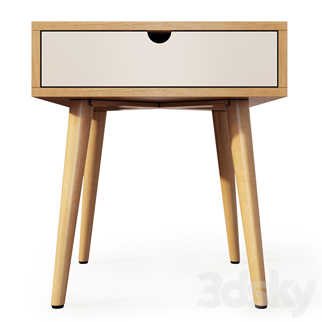 Scandinavia chest of drawers and bedside table. Tvstand nightstand by LuLu 3DS Max Model - thumbnail 3