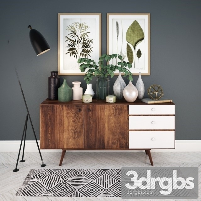 Scandinavian Sideboard 3dsmax Download - thumbnail 1