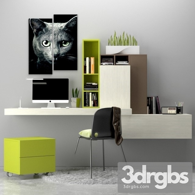 Secretaire Spazio S416 3dsmax Download - thumbnail 1