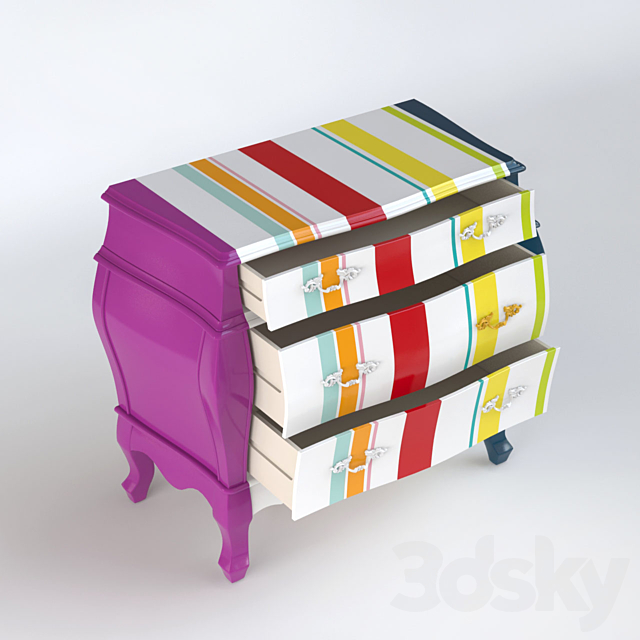 Seletti Trip 3 Drawers 3DSMax File - thumbnail 2