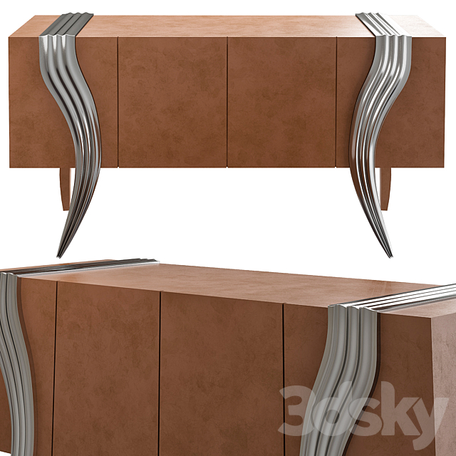 Sergio Villa OPUS FUTURA METALLICA SIDEBOARD 3DSMax File - thumbnail 1