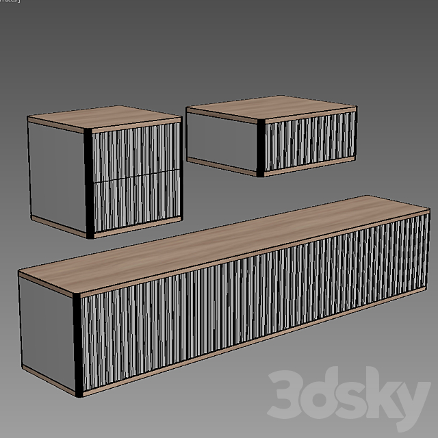 Set of Wall Pedestals the Idea 3DSMax File - thumbnail 2