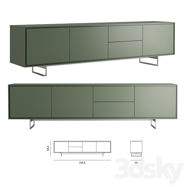 SHADOWS SIDEBOARD. Novamobili. 3DSMax File - thumbnail 4