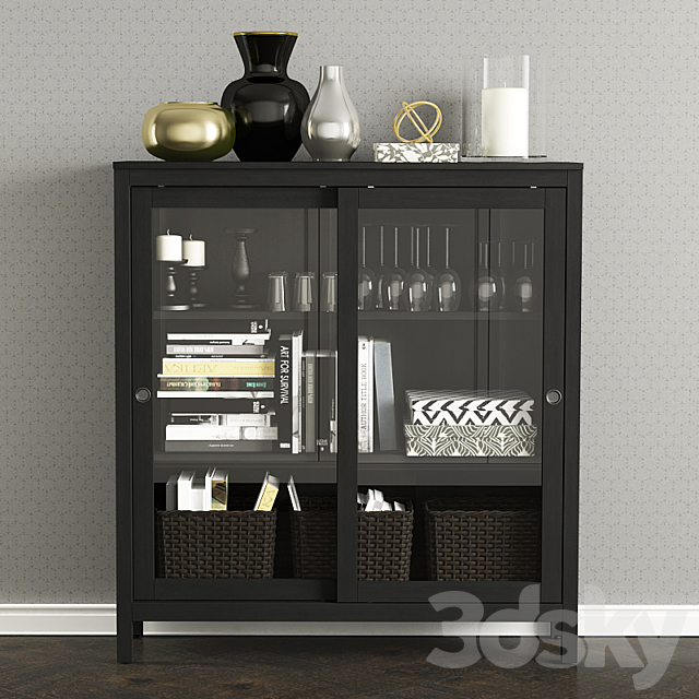 Showcase cabinet Hamnes Ikea. 3DSMax File - thumbnail 1