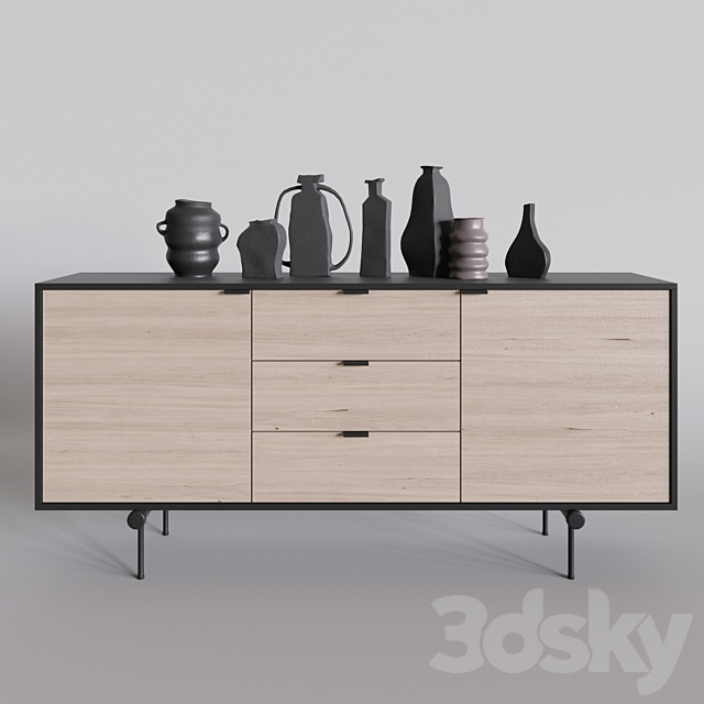 Sideboard 3DS Max Model - thumbnail 1