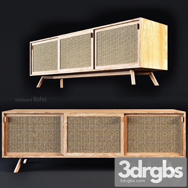 Sideboard-boho 2 3dsmax Download - thumbnail 1