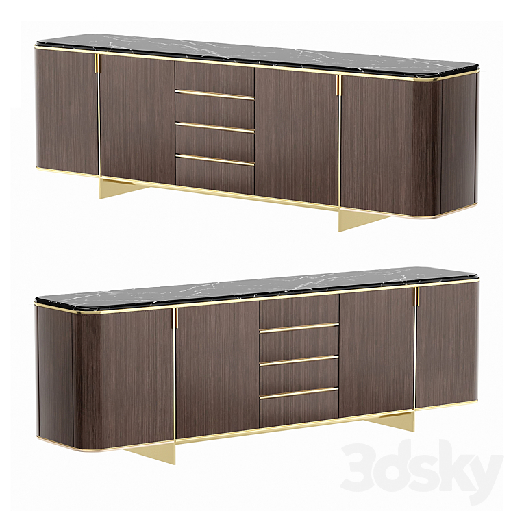 Sideboard Dean 3DS Max Model - thumbnail 1